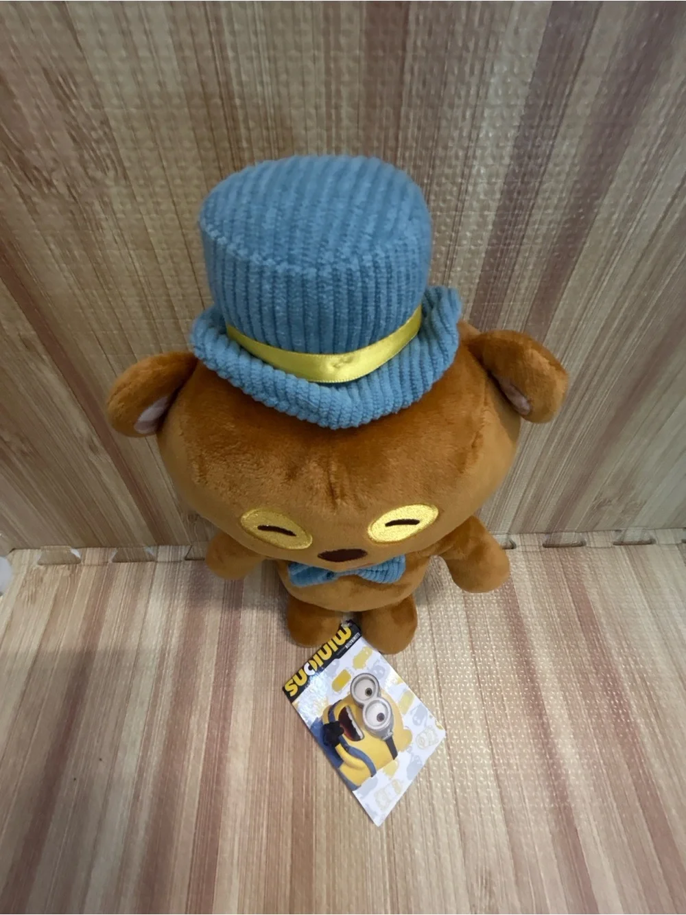 NWT Minions Tim The Bear Gentleman Plush Sega Japan Blue Hat⁠